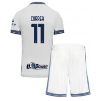 Camiseta Inter Milan Joaquin Correa #11 Segunda Equipación Replica 2024-25 para niños mangas cortas (+ Pantalones cortos)